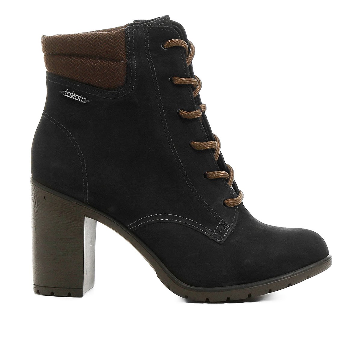 coturno dakota salto alto preto