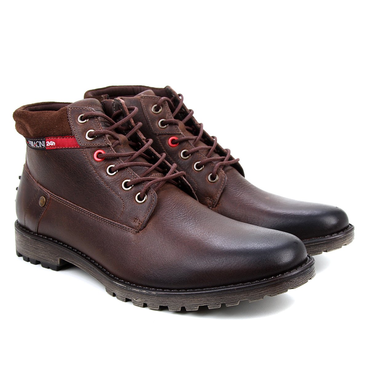 Bota Couro Coturno Ferracini Cross Masculina Zattini
