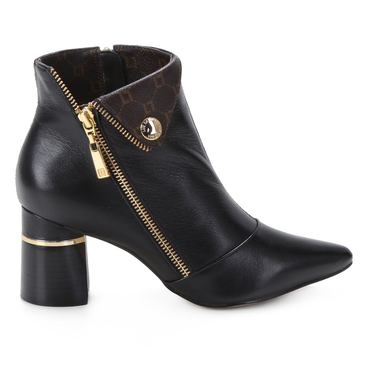 Bota Couro Coturno Luz da Lua Zíper Lateral Feminina - Preto+Caramelo é ruim? Bota Couro Coturno Luz da Lua Zíper Lateral Feminina - Preto+Caramelo é boa?