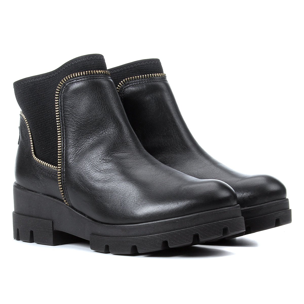 Bota Couro Coturno Ramarim Tratorada Zí per Feminina - Preto é ruim? Bota Couro Coturno Ramarim Tratorada Zí per Feminina - Preto é boa?