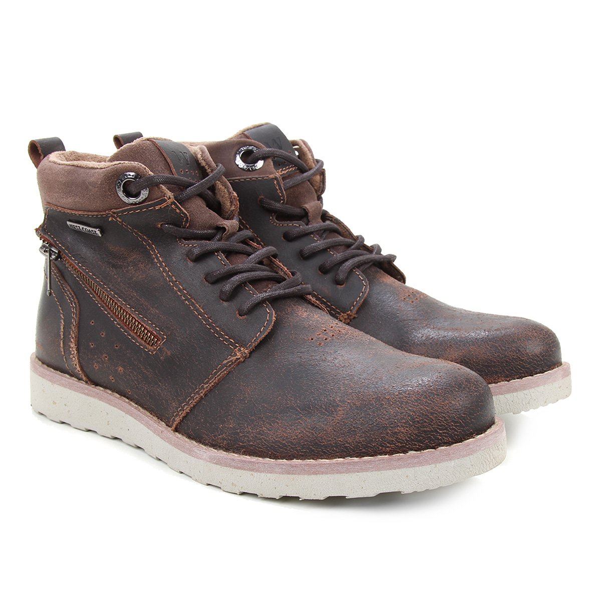 bota west coast caramelo