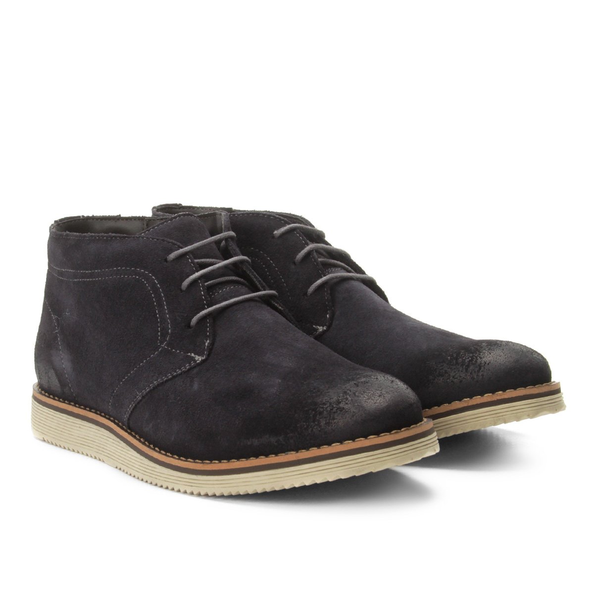 Bota Couro Democrata Garage Rock Masculina - Marrom Menor preço em Bota Couro Democrata Garage Rock Masculina - Marrom