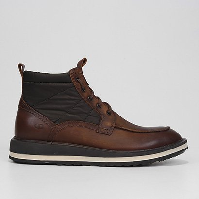 Bota Couro Democrata Garage Trattore Masculina - Masculino