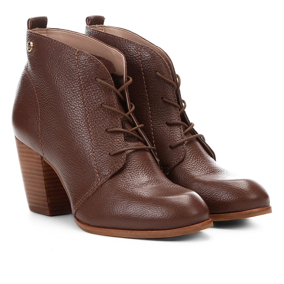 Bota Couro Jorge Bischoff Amarração Feminina - Marrom é ruim? Bota Couro Jorge Bischoff Amarração Feminina - Marrom é boa?