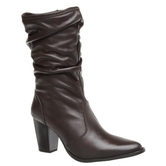 Bota Couro Malbork Masculino - Café