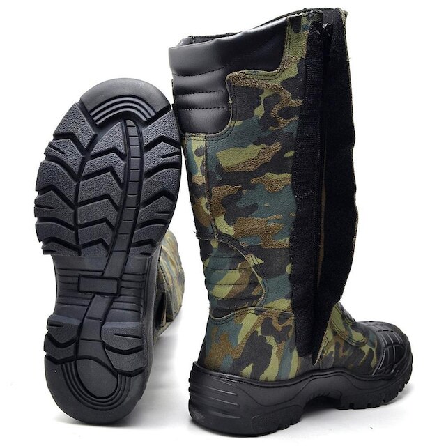 Bota Couro Militar Masculina Coturno Exército