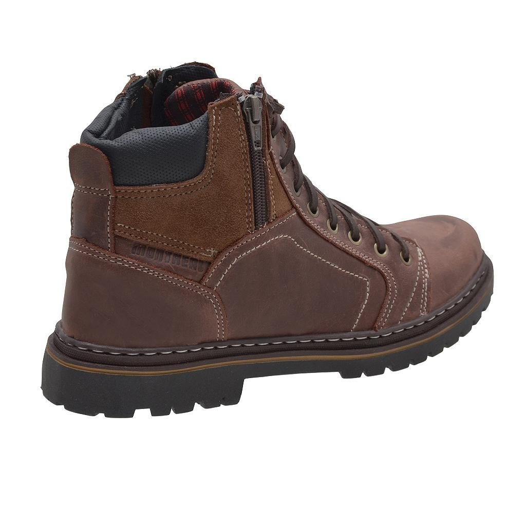 Bota Couro Montreal Coturno Masculina - Roxo | Zattini