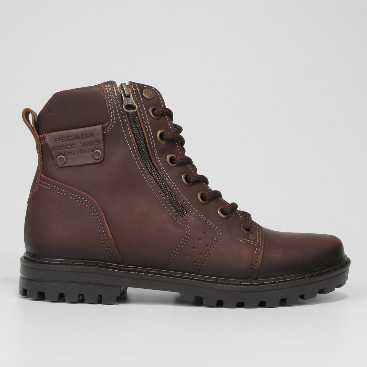 Bota Couro Pegada Jungle Masculina Menor preço em Bota Couro Pegada Jungle Masculina