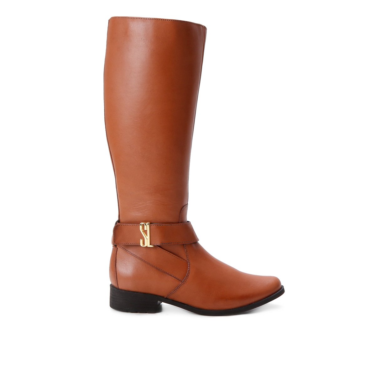 Bota Couro Santa Lolla Montaria Tag Confort Rusty Feminina - Caramelo Menor preço em Bota Couro Santa Lolla Montaria Tag Confort Rusty Feminina - Caramelo