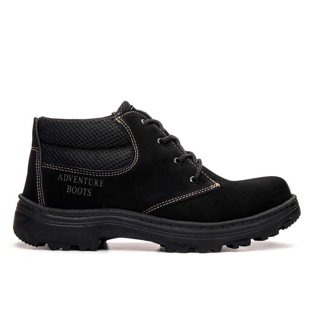 Bota Couro Segurança EPI CA Trabalho Cano Curto Adventure Boots