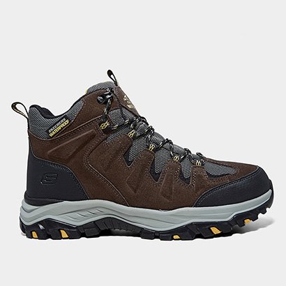 Bota Couro Skechers Rickter Branson Masculina - Masculino