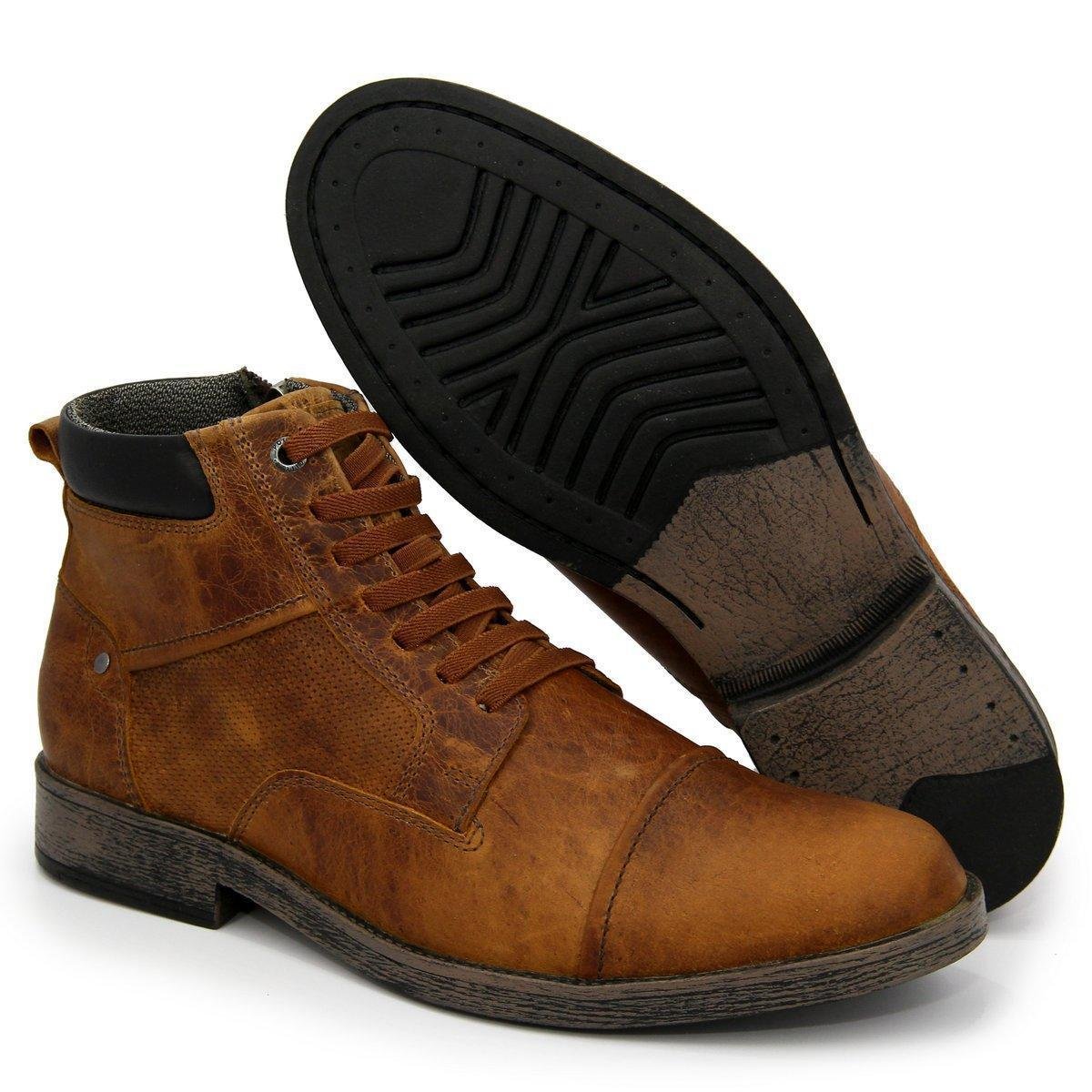 bota laranja masculina