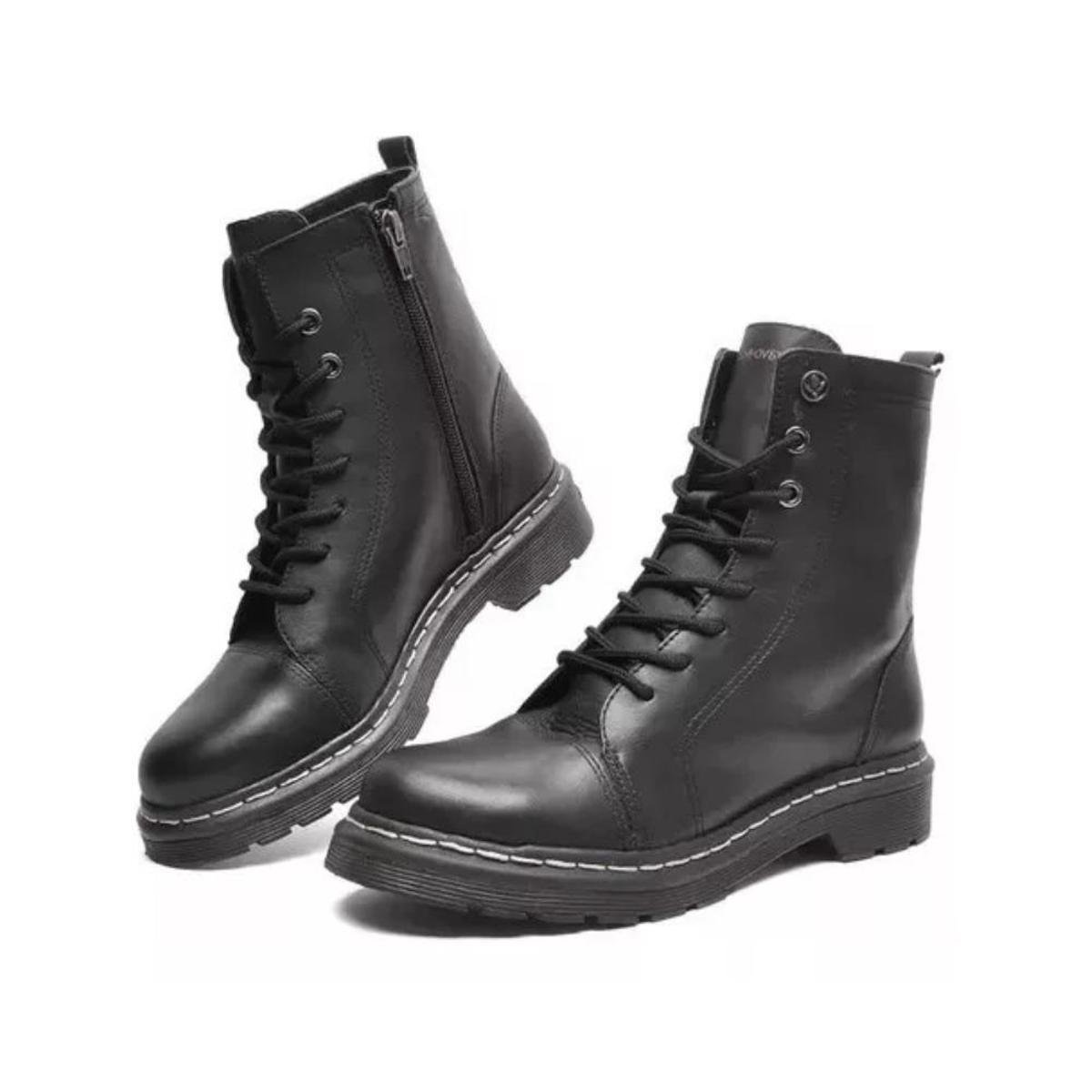 BOTA CRAVO & CANELA COTURNO REF:85653 FEMININO - Preto Menor preço em BOTA CRAVO & CANELA COTURNO REF:85653 FEMININO - Preto