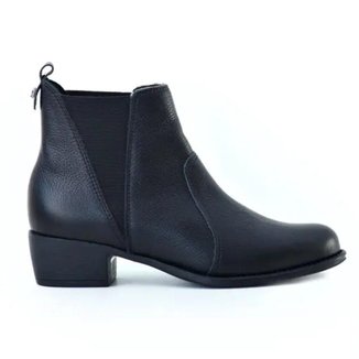 Bota Cravo e Canela Couro Cano Curto Feminina
