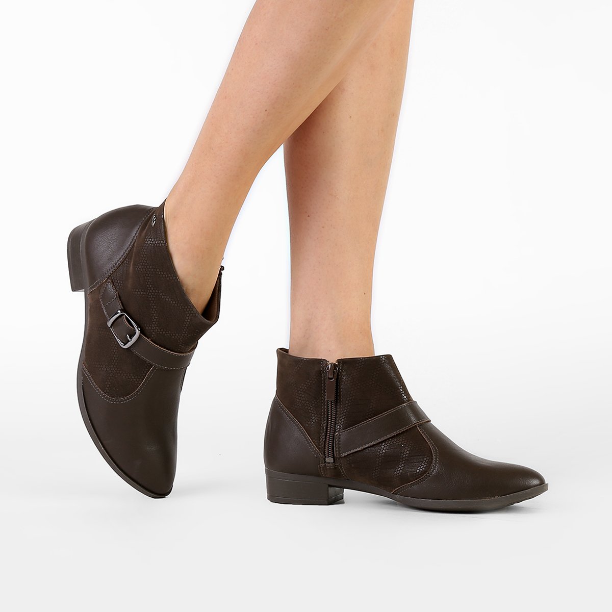 bota dakota cano curto marrom