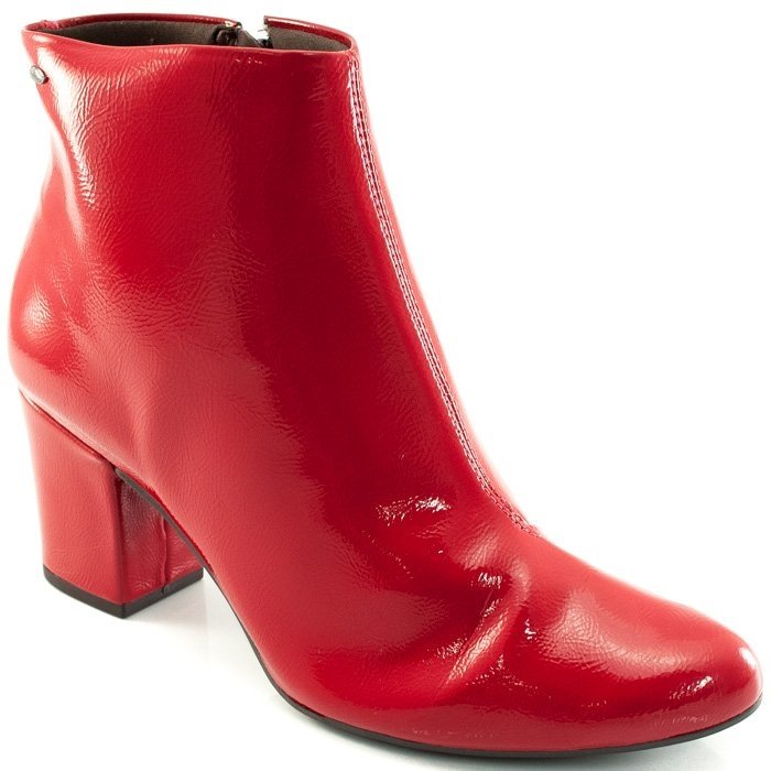Bota Dakota Cano Curto Salto Bloco Verniz Feminina Zattini