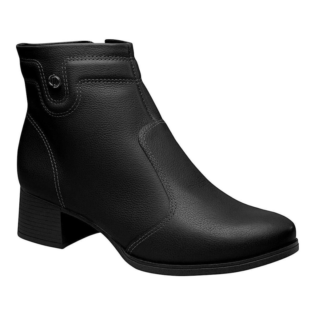 Bota Dakota Couro Cano Curto D2781 Preto