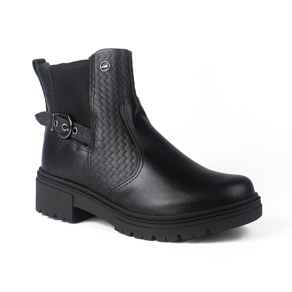 Bota Dakota de Cano Curto Em Couro Feminina D0402