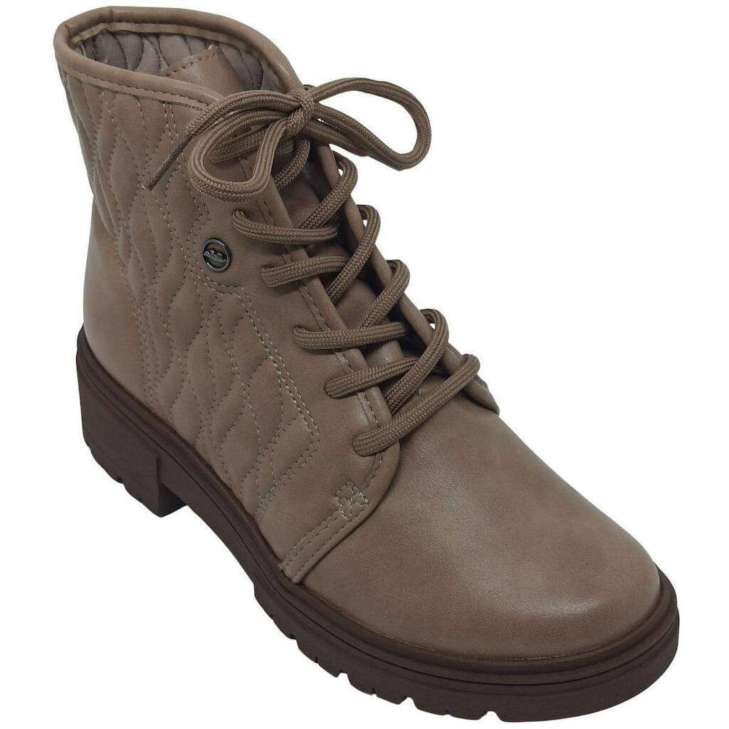 Bota Dakota Feminina com Cadarço e Costura Lateral