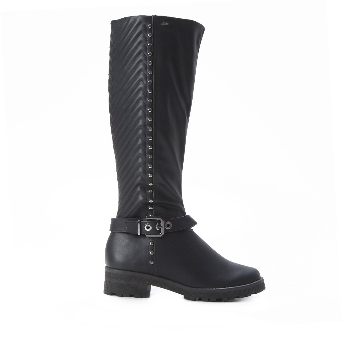 Bota Dakota Montaria Matelasse Fivela Feminina - Preto Menor preço em Bota Dakota Montaria Matelasse Fivela Feminina - Preto
