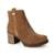 Bota Dakota Salto Bloco Cano Curto Feminina Marrom - Marrom