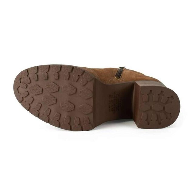 Bota Dakota Salto Bloco Cano Curto Feminina Marrom