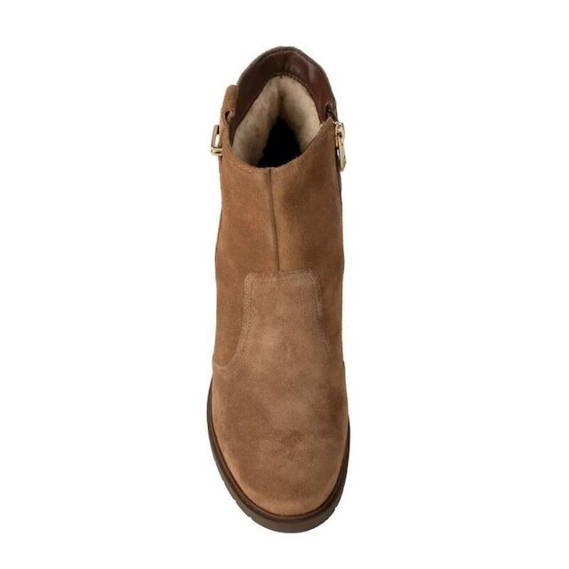 Bota Dakota Salto Bloco Cano Curto Feminina Marrom
