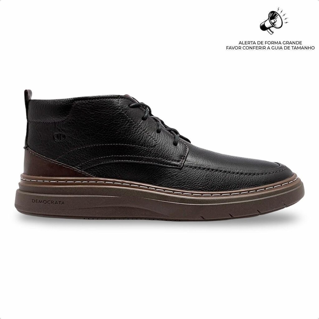 Bota de Couro Democrata Masculina Grid