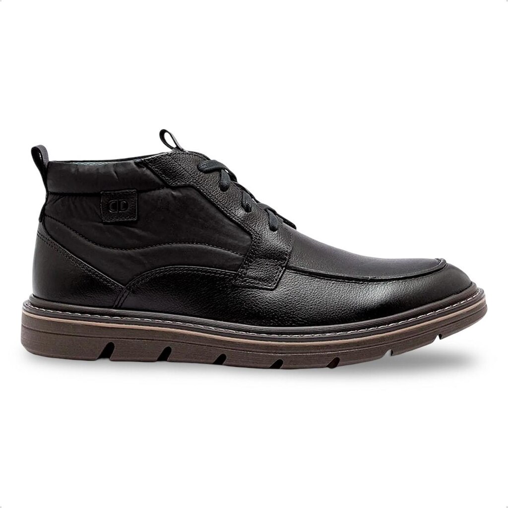 Bota de Couro Democrata Masculina Metropolitan Jeff Cano Curto 604104