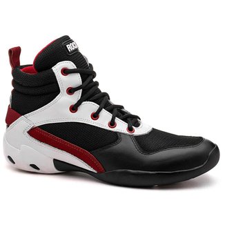 Bota de Treino Masculina Rock Fit Wheeler Preto, Branco e Vermelho