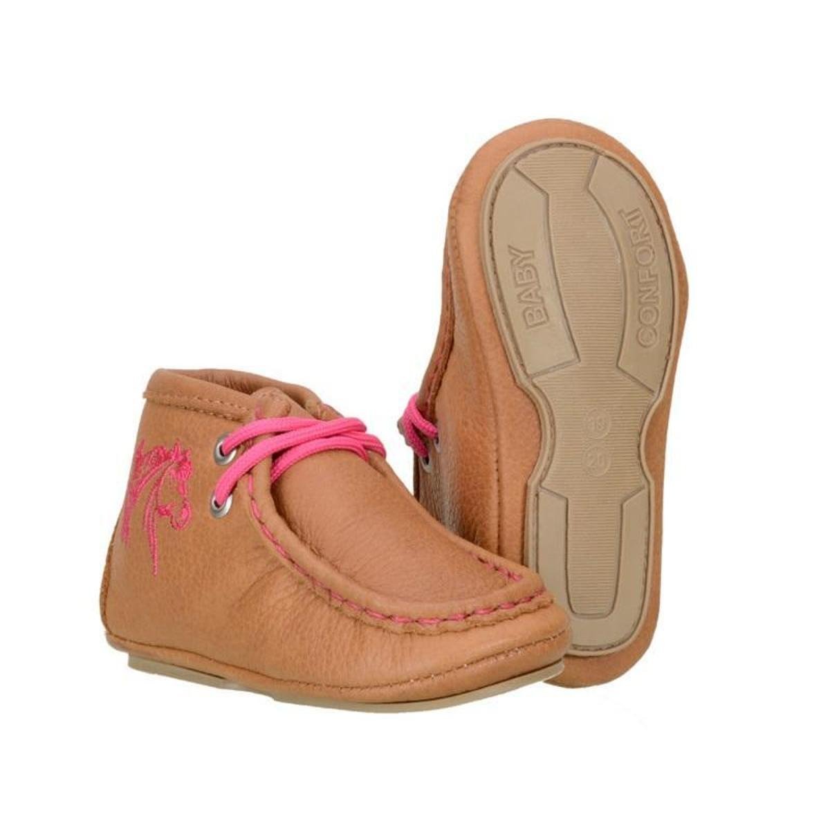 conforto em couro infantil