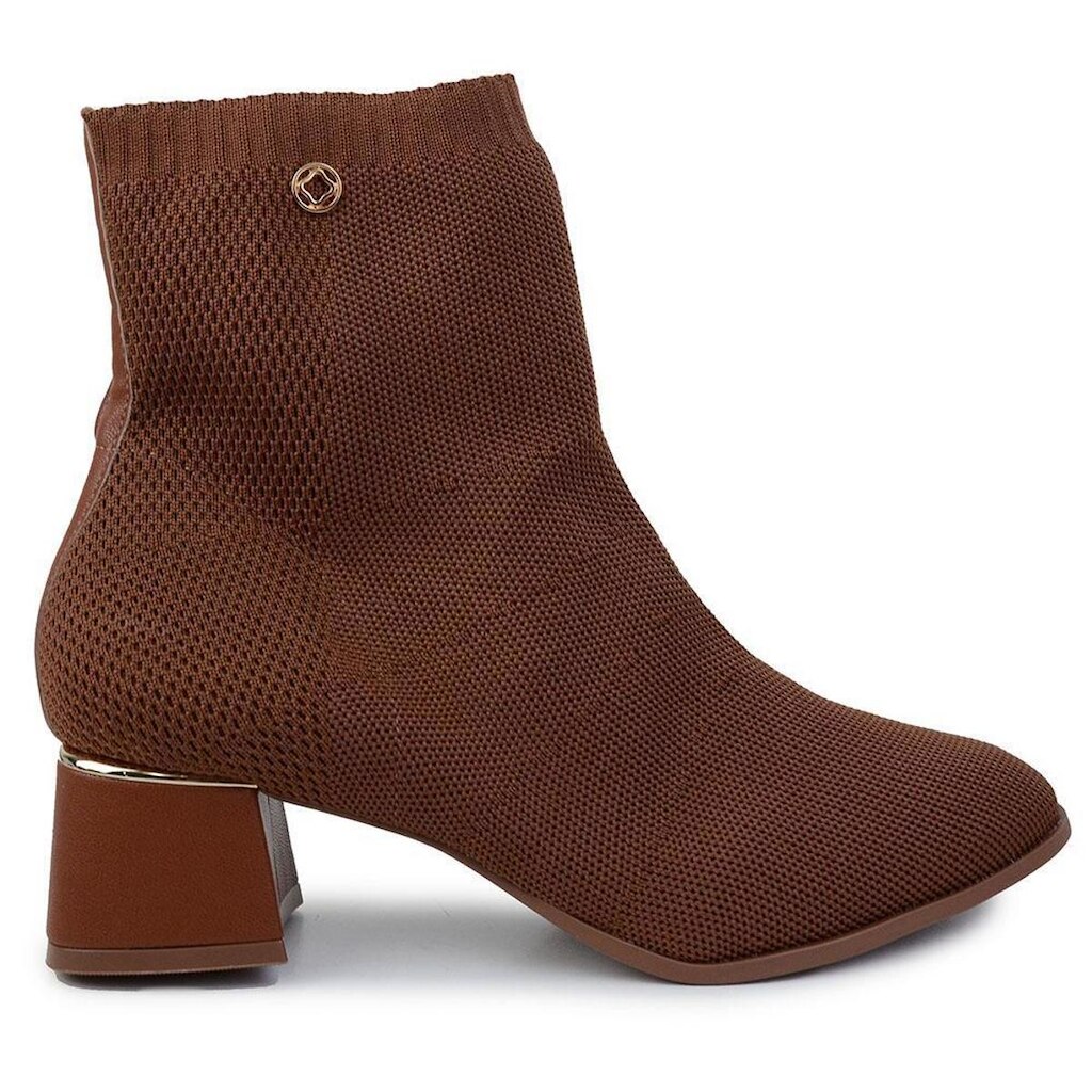 Bota Feminina Bebecê Knit Marrom Avelã - T3732-162