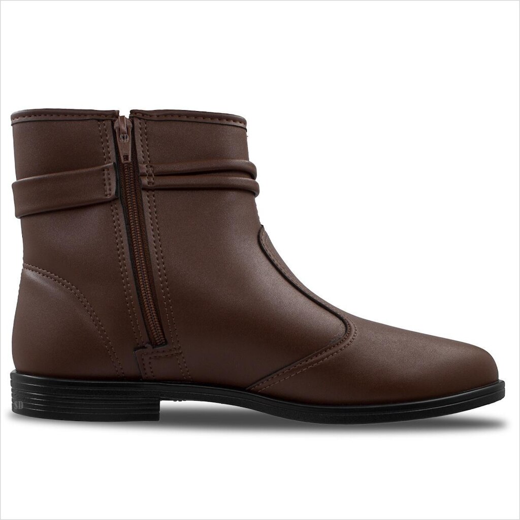 Bota Feminina Beira Rio Rasteira Cano Curto Elegante