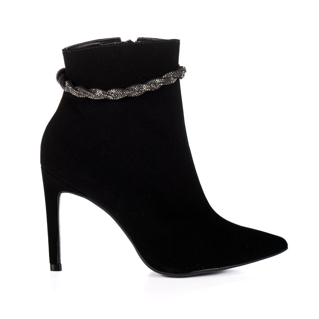 Bota Feminina Betina Clássica Cano Curto Salto Alto 10 Cm