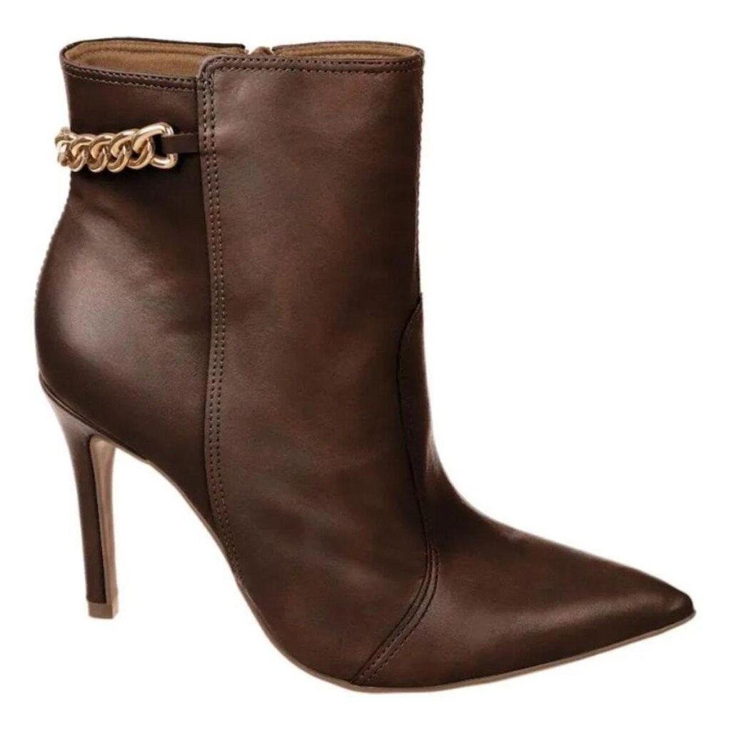 Bota Feminina Bico Fino Cano Curto Bebece Outono/Inverno