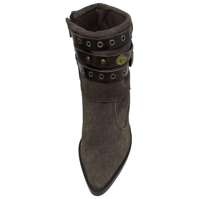 Bota Feminina Bico Fino Western Country Boho Conforto Cacci