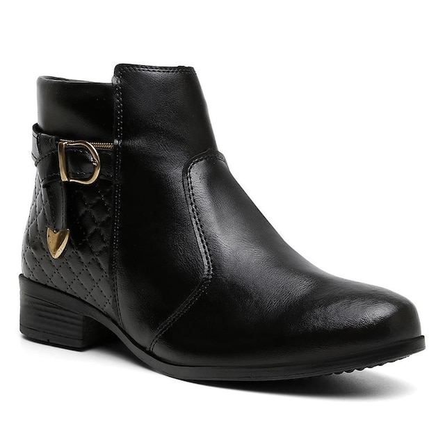 Bota Feminina Botinha Cano Curto