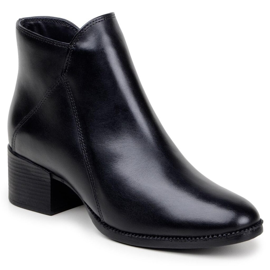 Bota Feminina Botinha Chelsea Salto Alto Lisa 100% Couro Legítimo Cano Curto Original Parra Boots