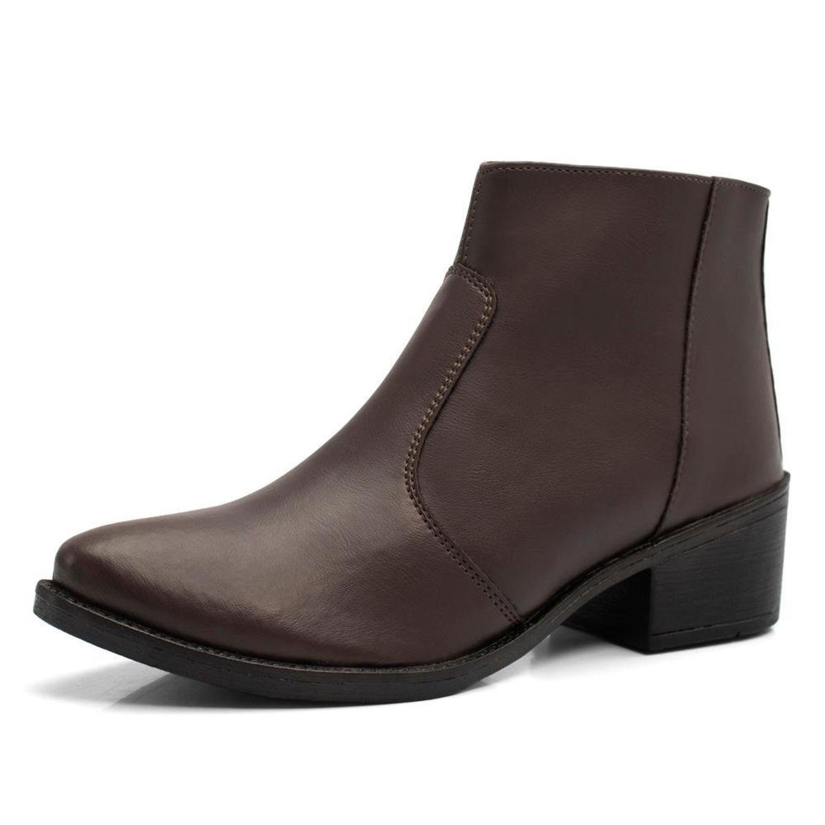 Bota Feminina Bredeni Cano Curto Fivela Com Zíper Menor preço em Bota Feminina Bredeni Cano Curto Fivela Com Zíper