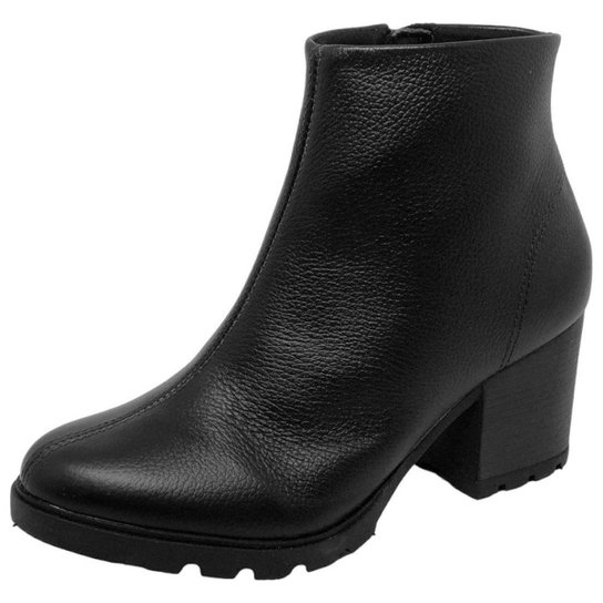 Bota Feminina Cacci Cano Curto Salto Médio