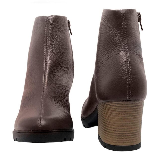 Bota Feminina Cacci Cano Curto Salto Médio