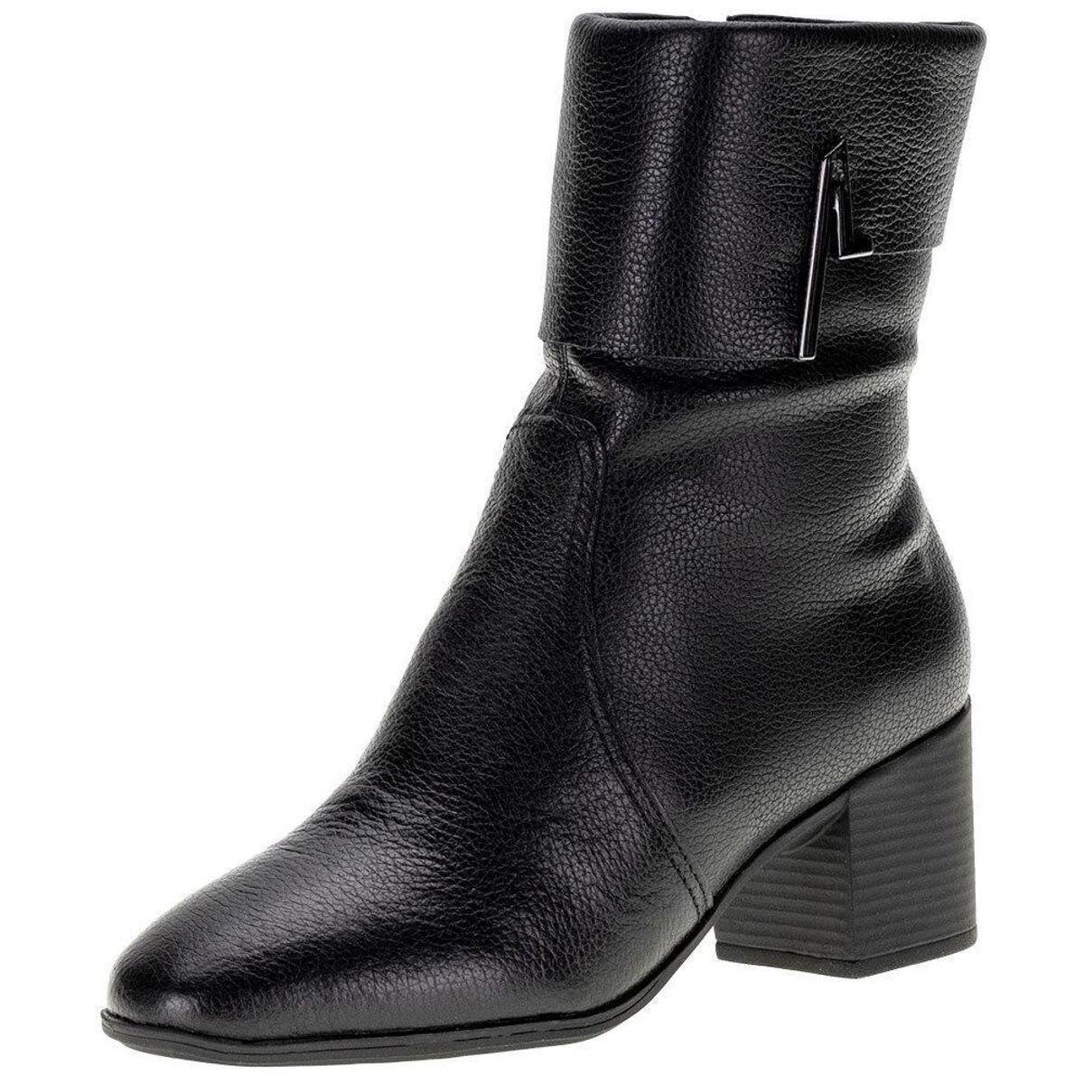 Bota Feminina Cano Baixo Bottero - 347803 - Preto Menor preço em Bota Feminina Cano Baixo Bottero - 347803 - Preto