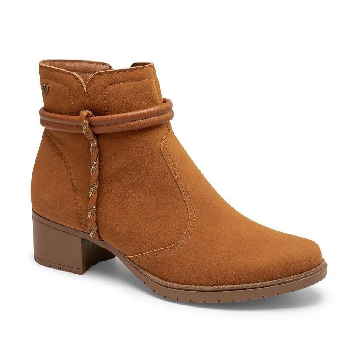 Bota Feminina Cano Curto Mississipi MC803 Menor preço em Bota Feminina Cano Curto Mississipi MC803