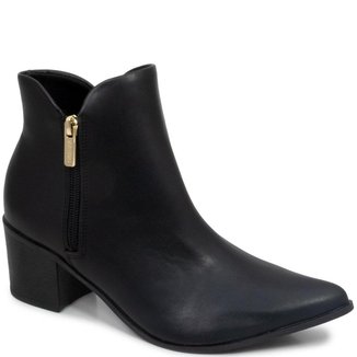 Bota Feminina Cano Curto Salto Grosso Via Uno 316049