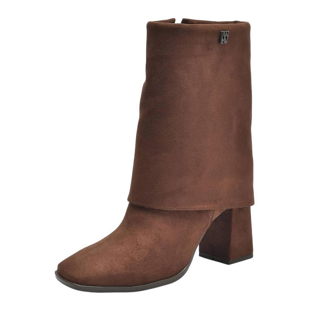 Bota Feminina Cano Médio Salto Bloco Elegante Via Marte