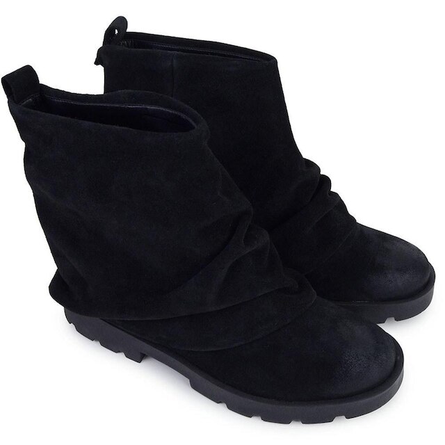 Bota Feminina Cecconello Cano Baixo Tratorada Preta - 2622
