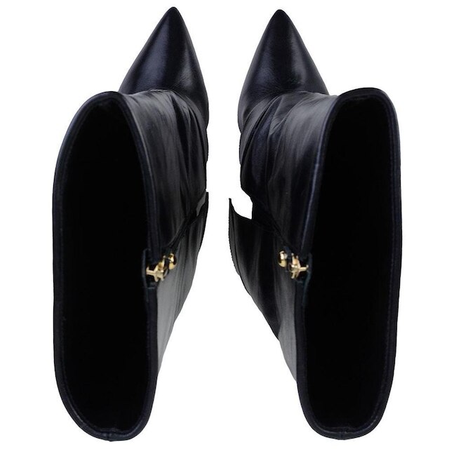 Bota Feminina Cecconello Torino Couro Preta - 2886