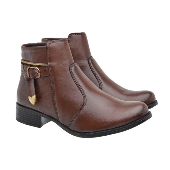 Bota Feminina Coturno Cano Curto Vaquejada Country Botina Zattini