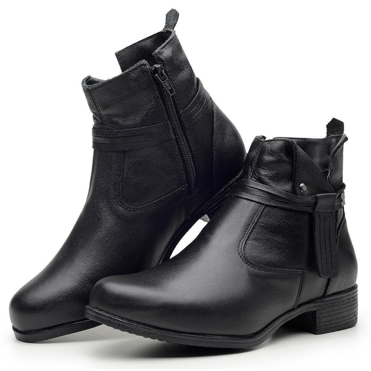 Bota Feminina Coturno em Couro Legítimo Cano Curto com Ziper Confortável Direto da Fábrica é ruim? Bota Feminina Coturno em Couro Legítimo Cano Curto com Ziper Confortável Direto da Fábrica é boa?