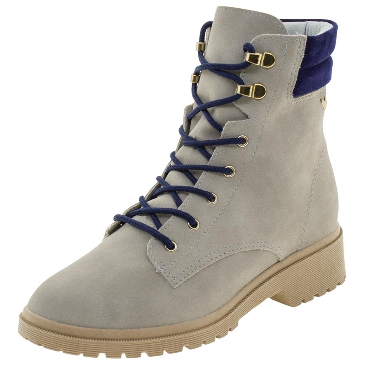 coturno feminino cinza